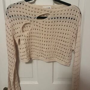 Crochet long sleeve top
